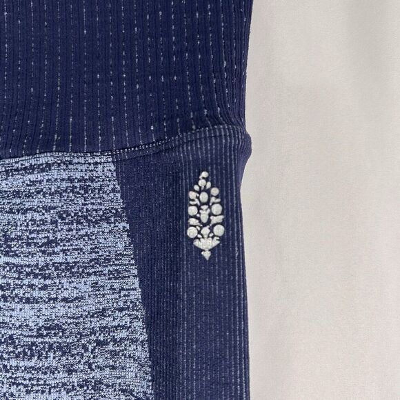 Free People Movement Leggings Women's XXS Blue Pull On Stretchy High Rise - Picture 4 of 6